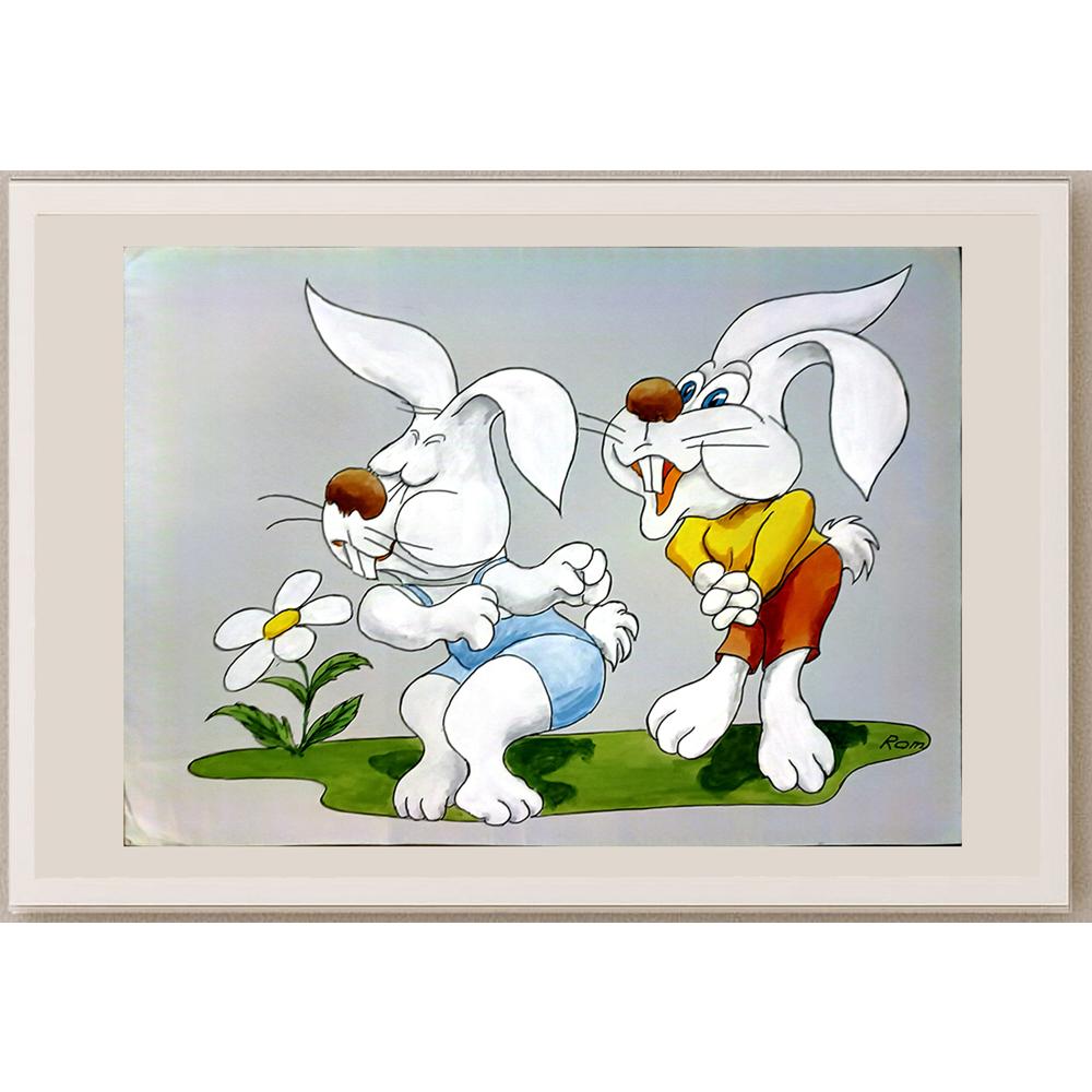 Romanov Vladimir 43x30cm Orijinal Karikatür BOD04523
