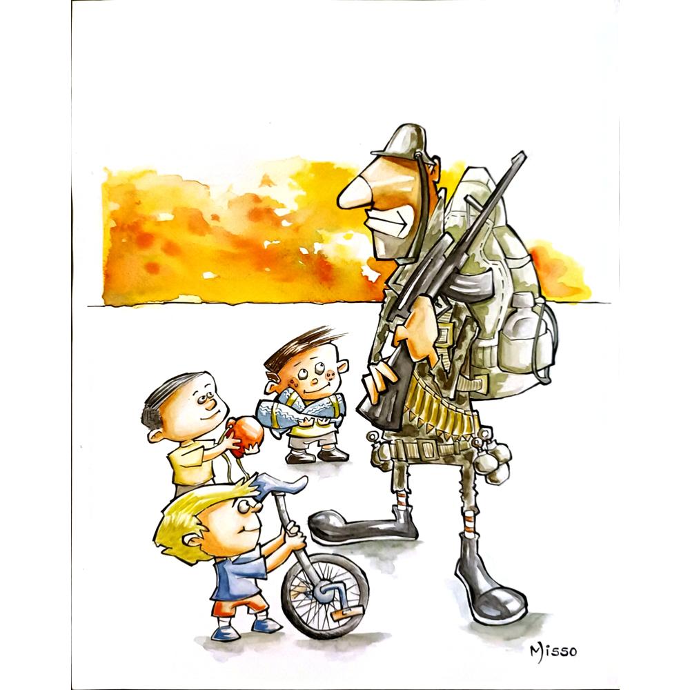 Edmilson Avancine 43x30cm Orijinal Karikatür BOD04524