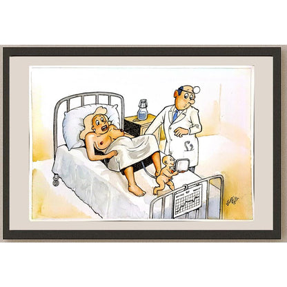Rex Juriansz 43x30cm Orijinal Karikatür BOD04525