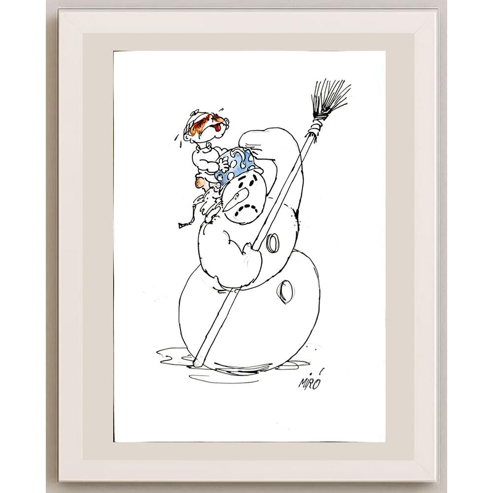 Georgijevski Miroslav 35x25cm Orijinal Karikatür BOD04526