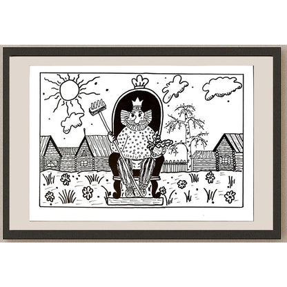 Victoria Evtikhieva 29x21cm Orijinal Karikatür BOD04531