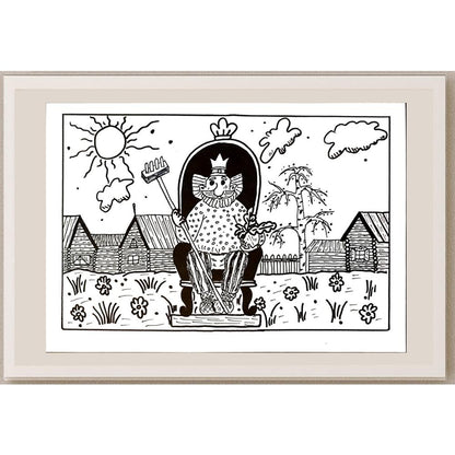 Victoria Evtikhieva 29x21cm Orijinal Karikatür BOD04531