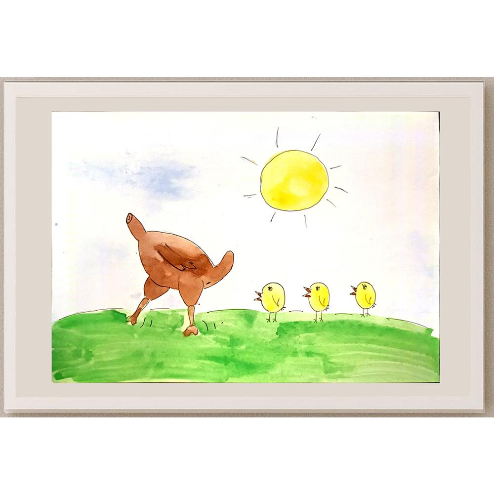 Polina Beloborodova 29x21cm Orijinal Karikatür BOD04532