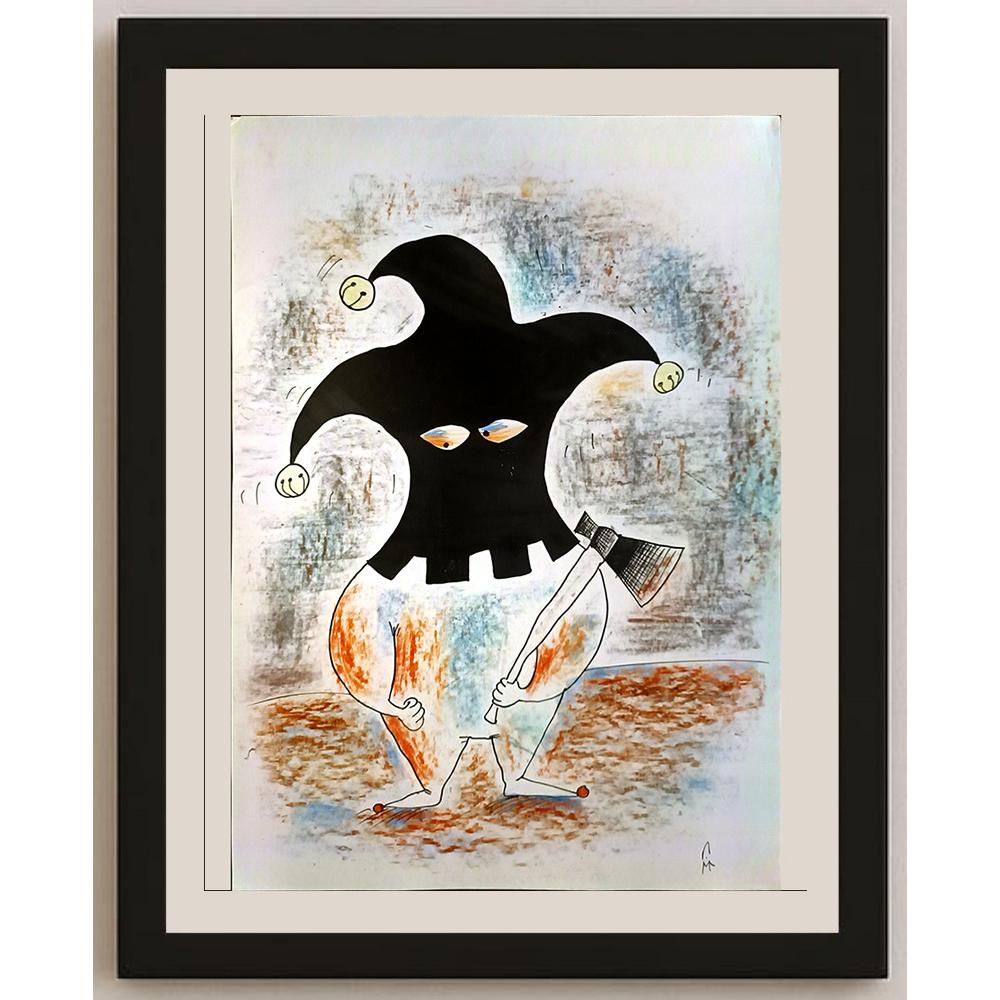 Sergey Mamontov 35x25cm Orijinal Karikatür BOD04538