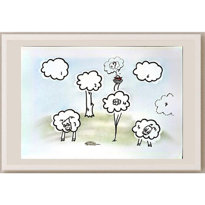 Hamid Bateni 29x21cm Orijinal Karikatür BOD04539