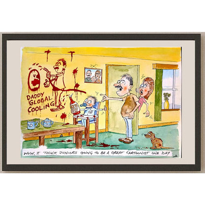 Alan Wright 29x21cm Orijinal Karikatür BOD04542
