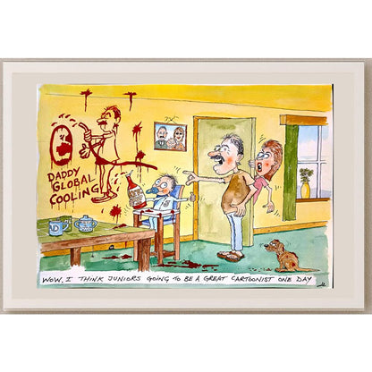 Alan Wright 29x21cm Orijinal Karikatür BOD04542