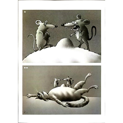 Ilya Katz 29x21cm Orijinal Karikatür BOD04543