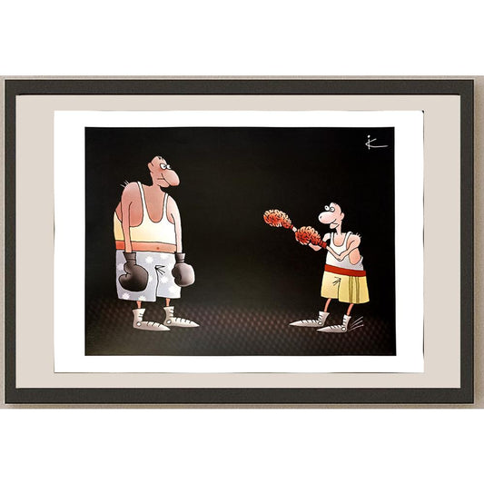 Ilya Katz 29x21cm Orijinal Karikatür BOD04544