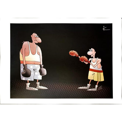 Ilya Katz 29x21cm Orijinal Karikatür BOD04544
