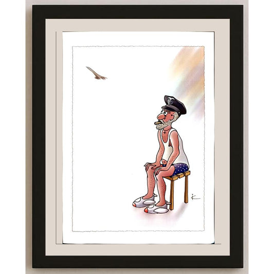 Ilya Katz 29x21cm Orijinal Karikatür BOD04545