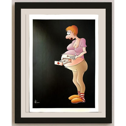 Ilya Katz 29x21cm Orijinal Karikatür BOD04547