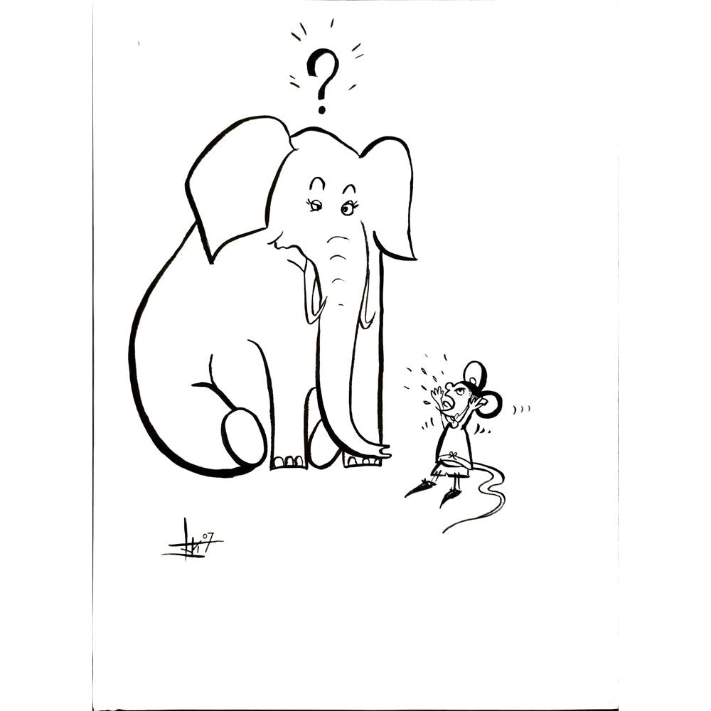 Marija Toskovic 43x30cm Orijinal Karikatür BOD04558