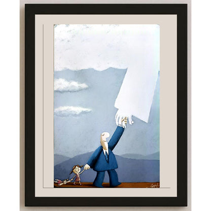 Marcio Lette Silva 43x30cm Orijinal Karikatür BOD04563
