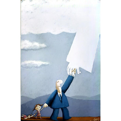 Marcio Lette Silva 43x30cm Orijinal Karikatür BOD04563