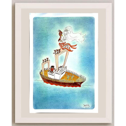 Harumi Imahase 43x30cm Orijinal Karikatür BOD04566