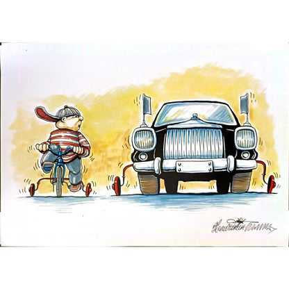 Goran Celicanin 29x21cm Orijinal Karikatür BOD04568