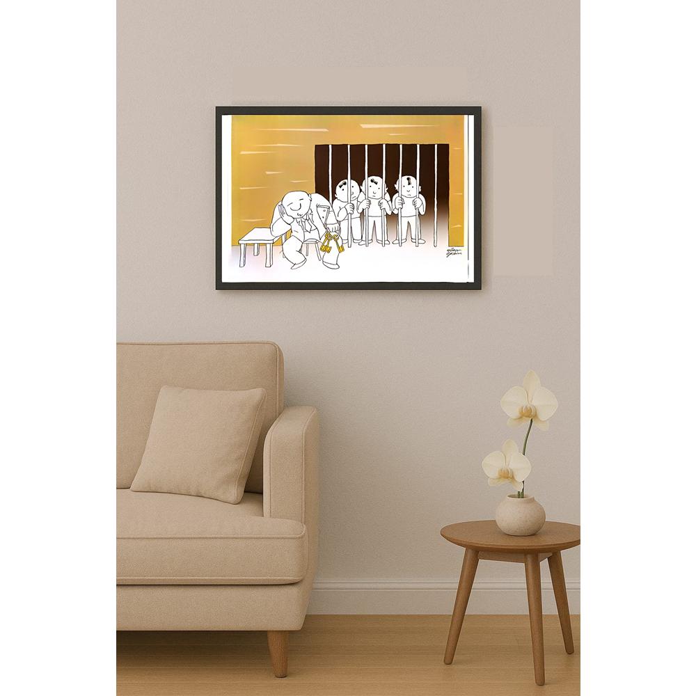 Altan Özeskici 35x25cm Orijinal Karikatür BOD04571