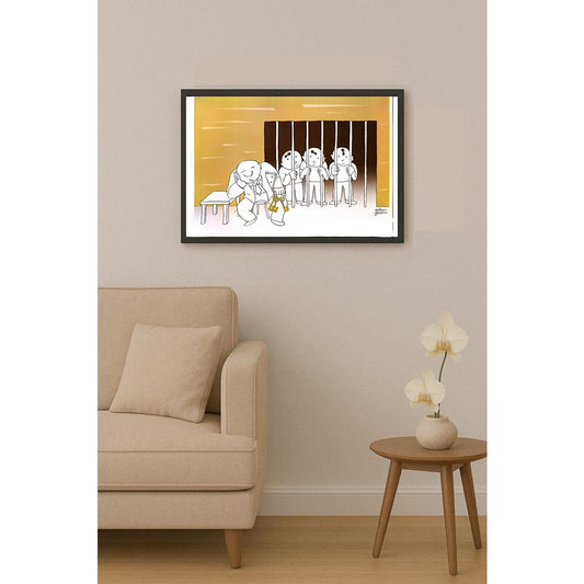 Altan Özeskici 35x25cm Orijinal Karikatür BOD04571