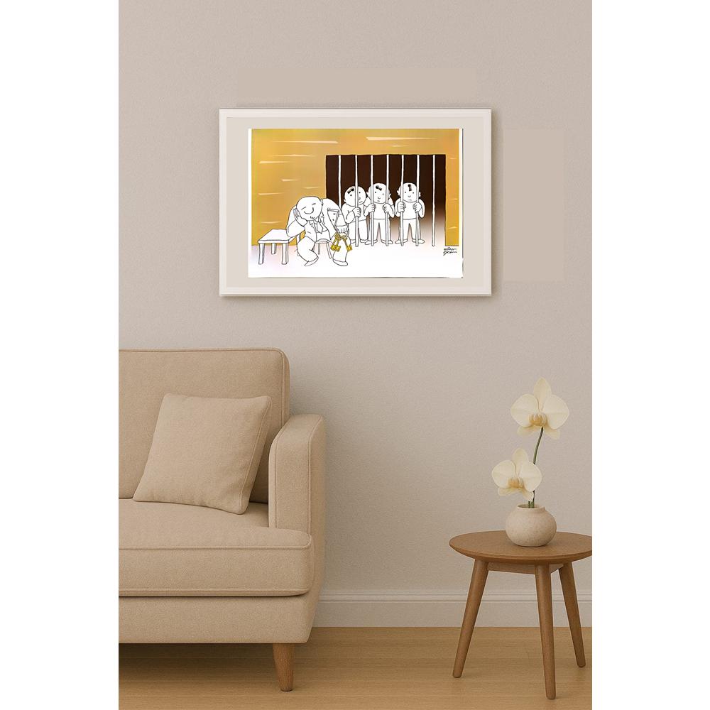 Altan Özeskici 35x25cm Orijinal Karikatür BOD04571