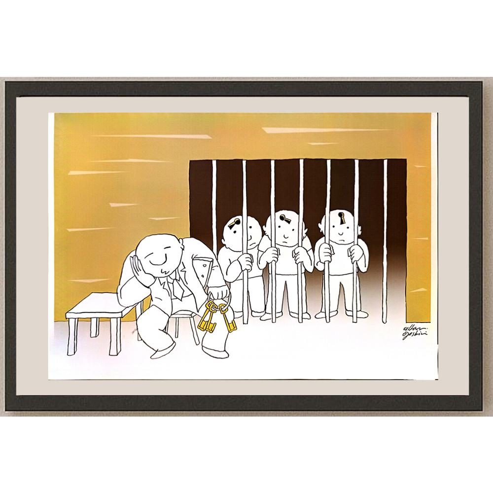 Altan Özeskici 35x25cm Orijinal Karikatür BOD04571
