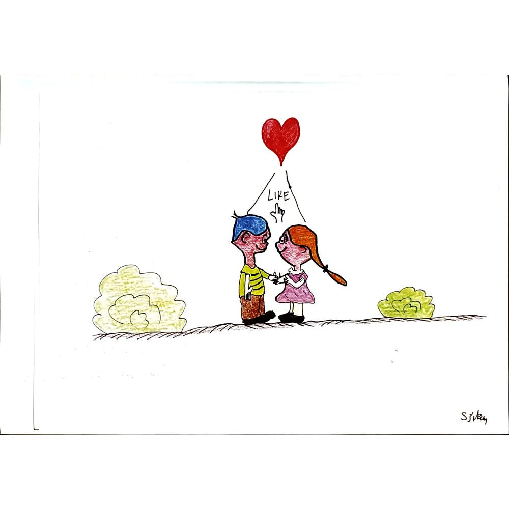 Severin Sikanja 29x21cm Orijinal Karikatür BOD04574