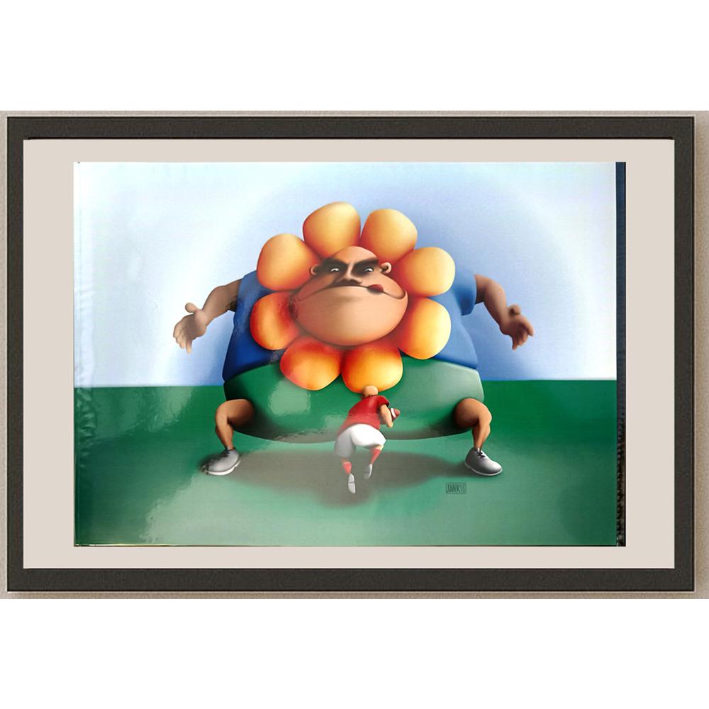 Jan Kvasnicka 29x21cm Orijinal Karikatür BOD04575