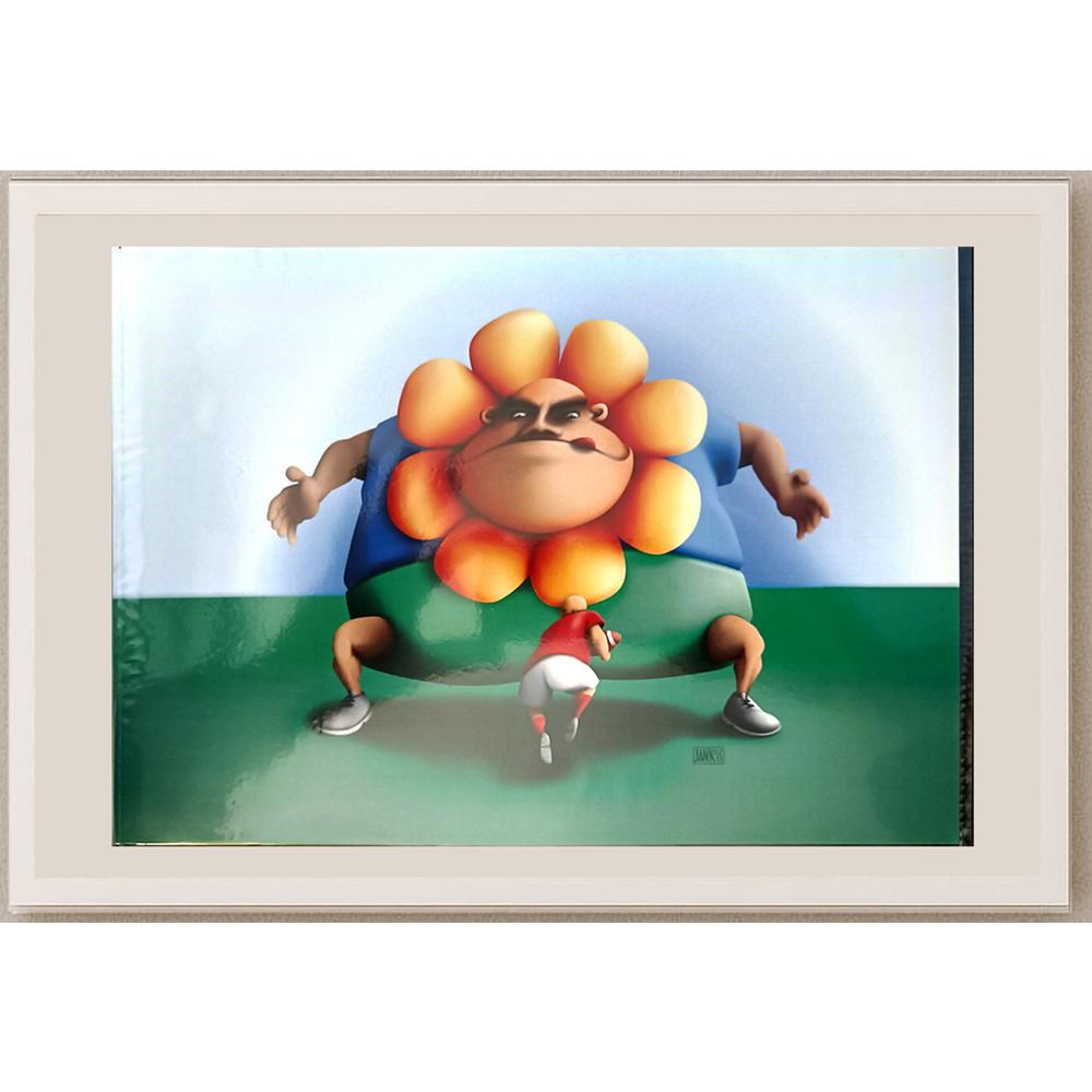 Jan Kvasnicka 29x21cm Orijinal Karikatür BOD04575