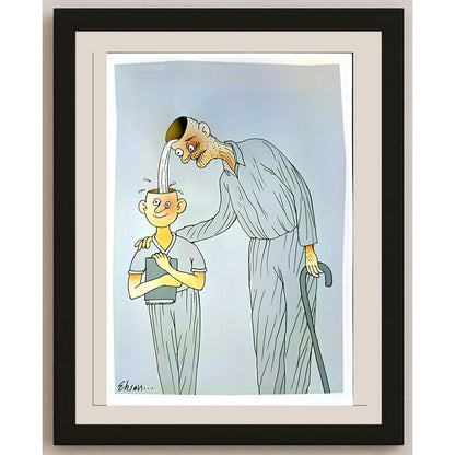 Ehsan Ganji 29x21cm Orijinal Karikatür BOD04577