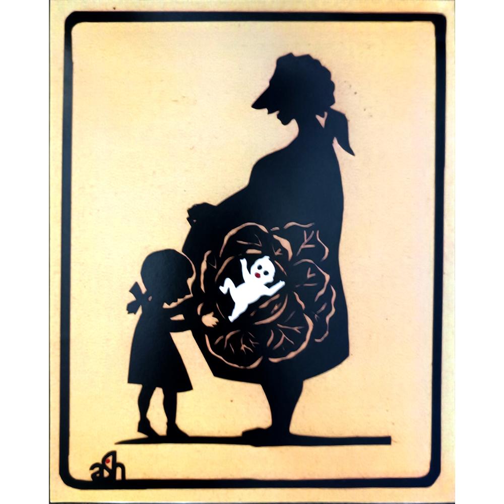 Abraham Averbuch Ash 22x18cm Orijinal Karikatür BOD04578