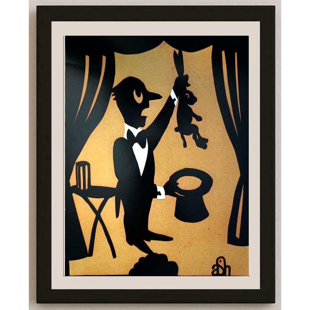 Abraham Averbuch Ash 26x19cm Orijinal Karikatür BOD04579