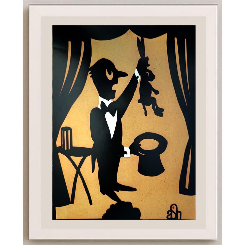 Abraham Averbuch Ash 26x19cm Orijinal Karikatür BOD04579