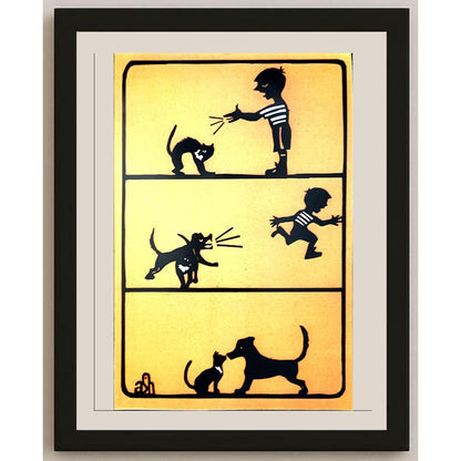 Abraham Averbuch Ash 29x16cm Orijinal Karikatür BOD04580