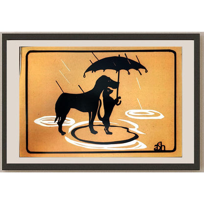 Abraham Averbuch Ash 29x21cm Orijinal Karikatür BOD04581