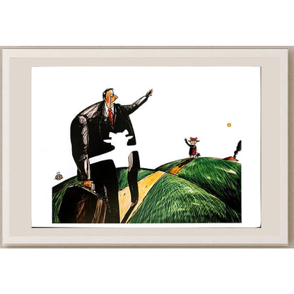 Darko Drlevic 29x21cm Orijinal Karikatür BOD04582