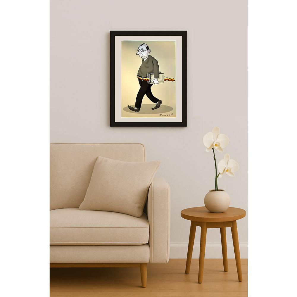 Abbas Naaseri 29x21cm Orijinal Karikatür BOD04584