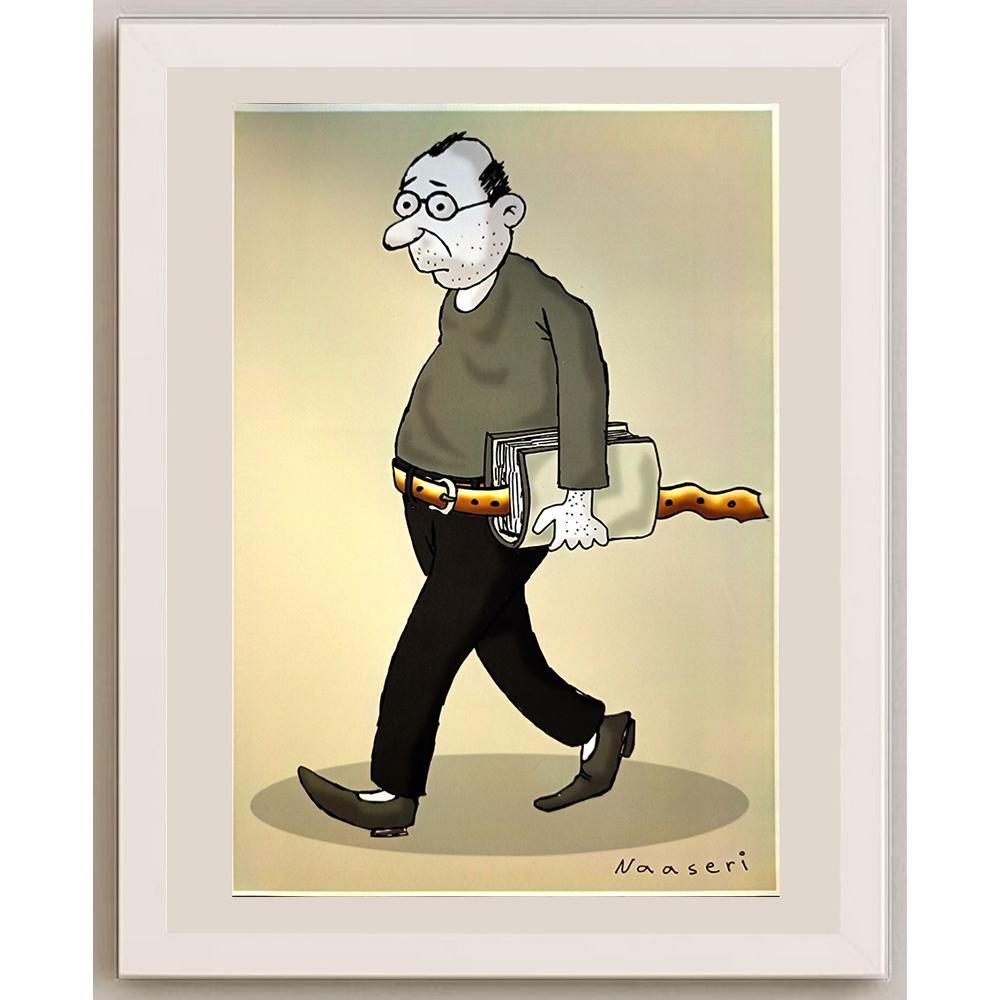 Abbas Naaseri 29x21cm Orijinal Karikatür BOD04584