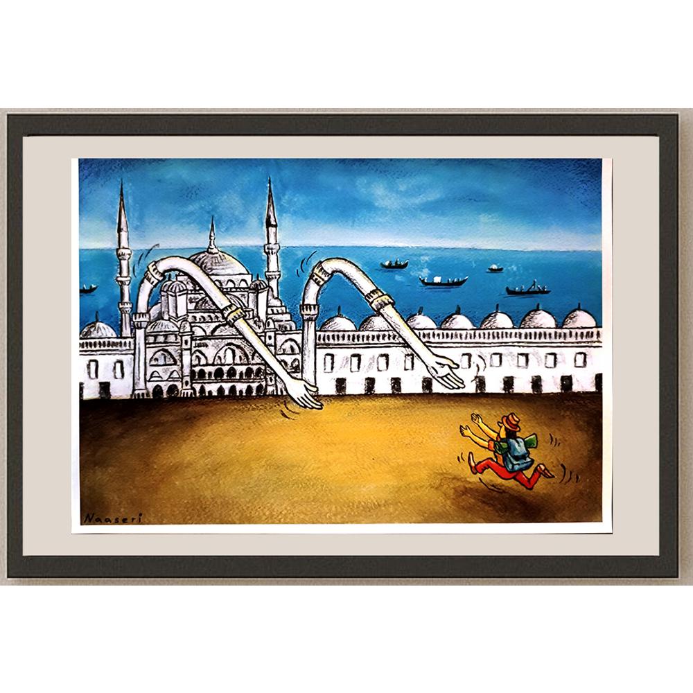 Abbas Naaseri 29x21cm Orijinal Karikatür BOD04585