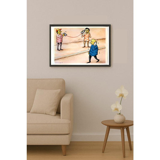 Abbas Naaseri 29x21cm Orijinal Karikatür BOD04586