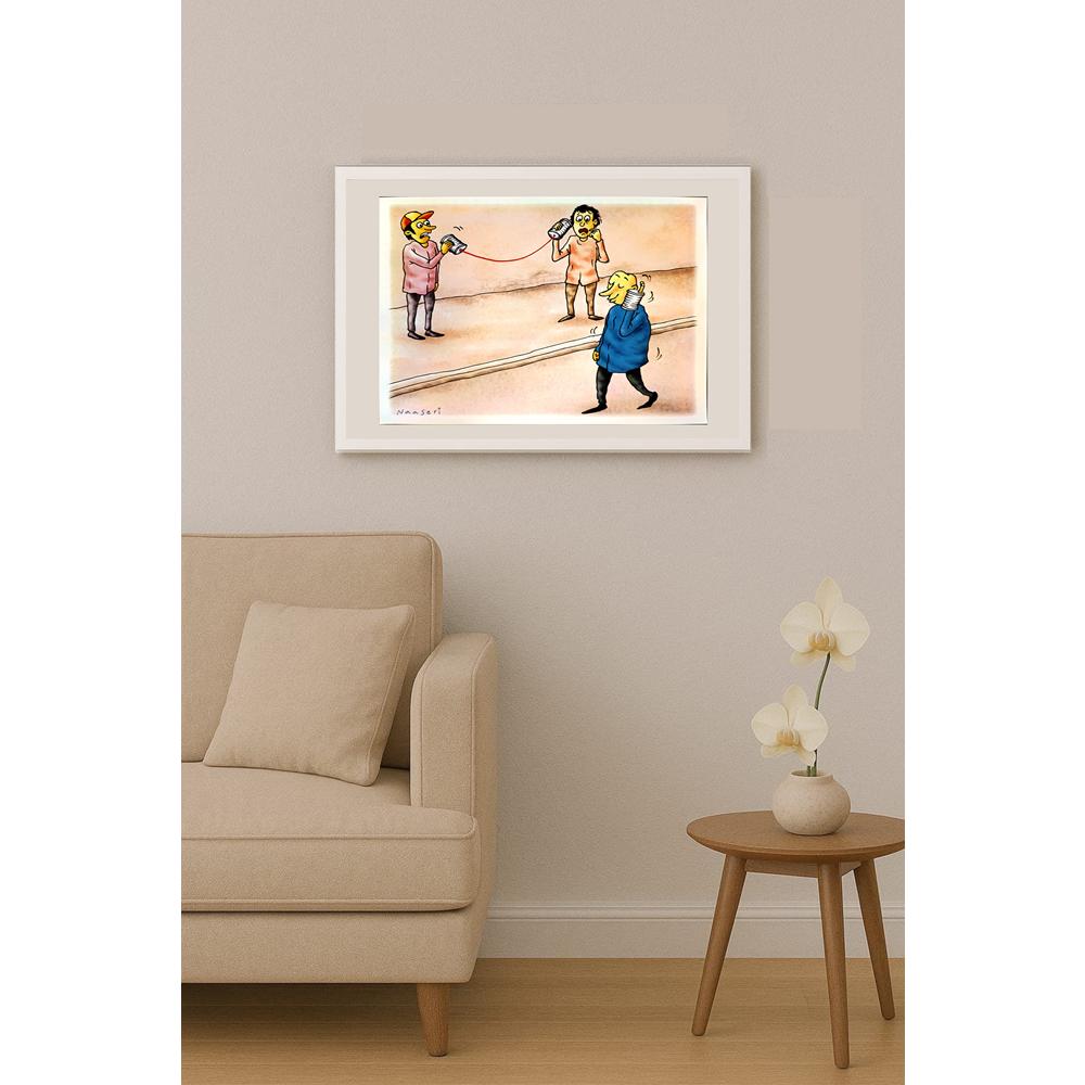 Abbas Naaseri 29x21cm Orijinal Karikatür BOD04586