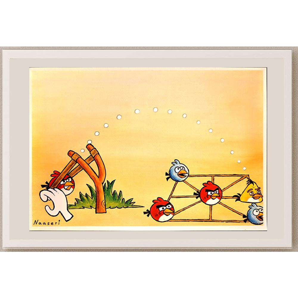 Abbas Naaseri 29x21cm Orijinal Karikatür BOD04587