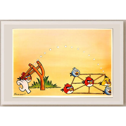 Abbas Naaseri 29x21cm Orijinal Karikatür BOD04587