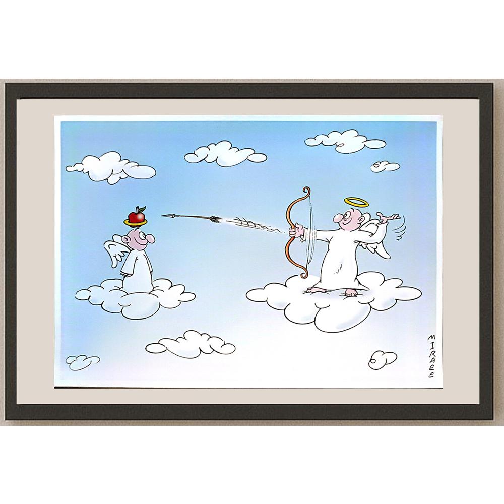 Ali Miraee 29x21cm Orijinal Karikatür BOD04588