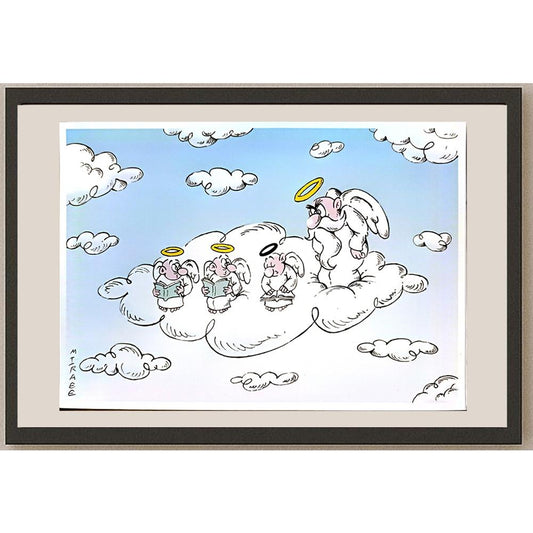 Ali Miraee 29x21cm Orijinal Karikatür BOD04589