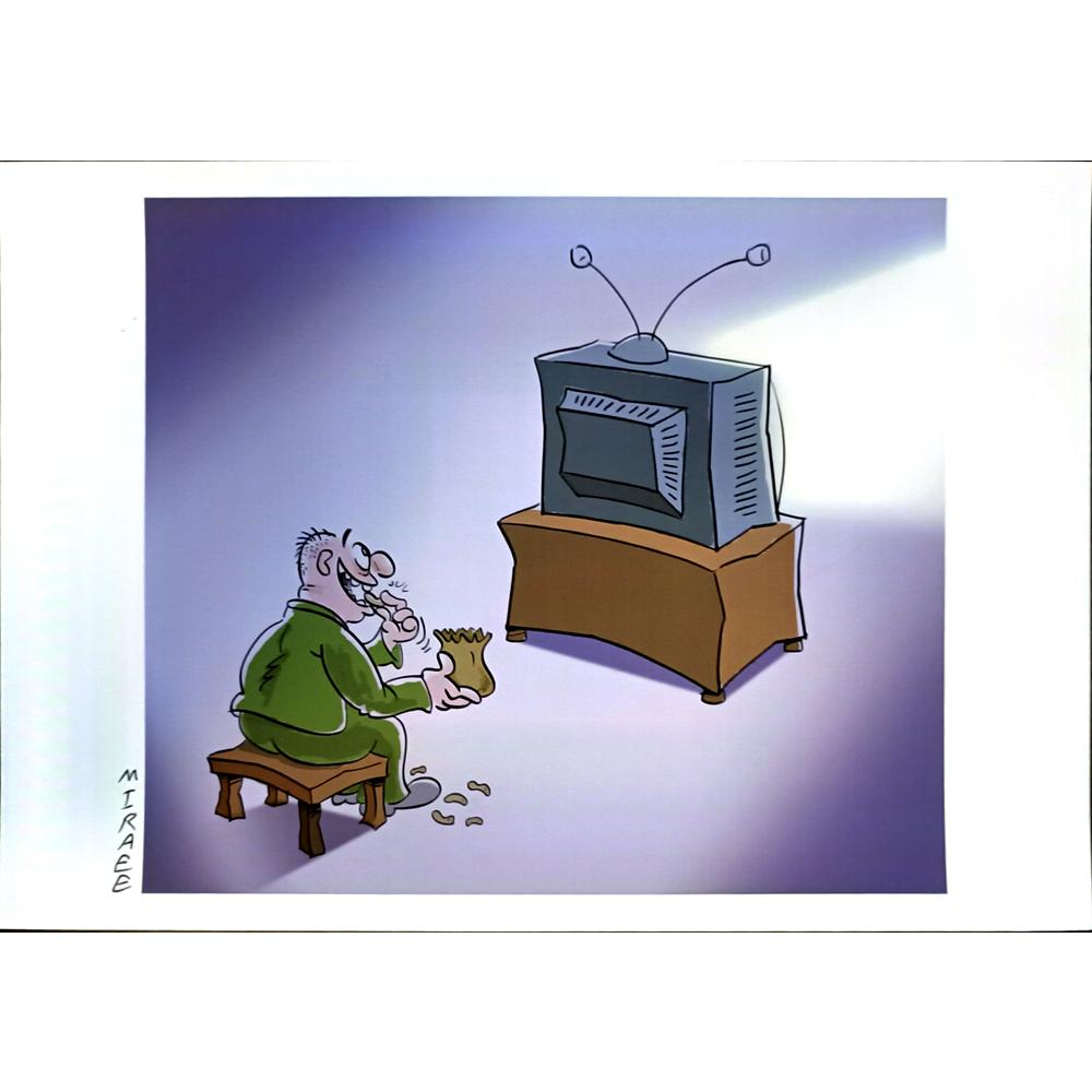 Ali Miraee 29x21cm Orijinal Karikatür BOD04590