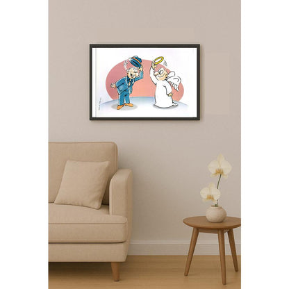 Ali Miraee 29x21cm Orijinal Karikatür BOD04592