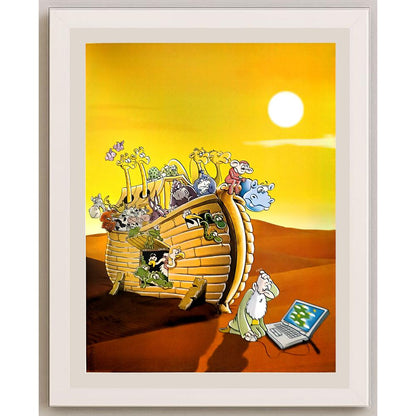 Ali Miraee 29x21cm Orijinal Karikatür BOD04593
