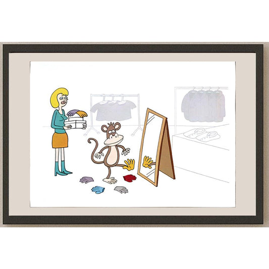 Dieter Bevers 29x21 Orijinal Karikatür BOD04597