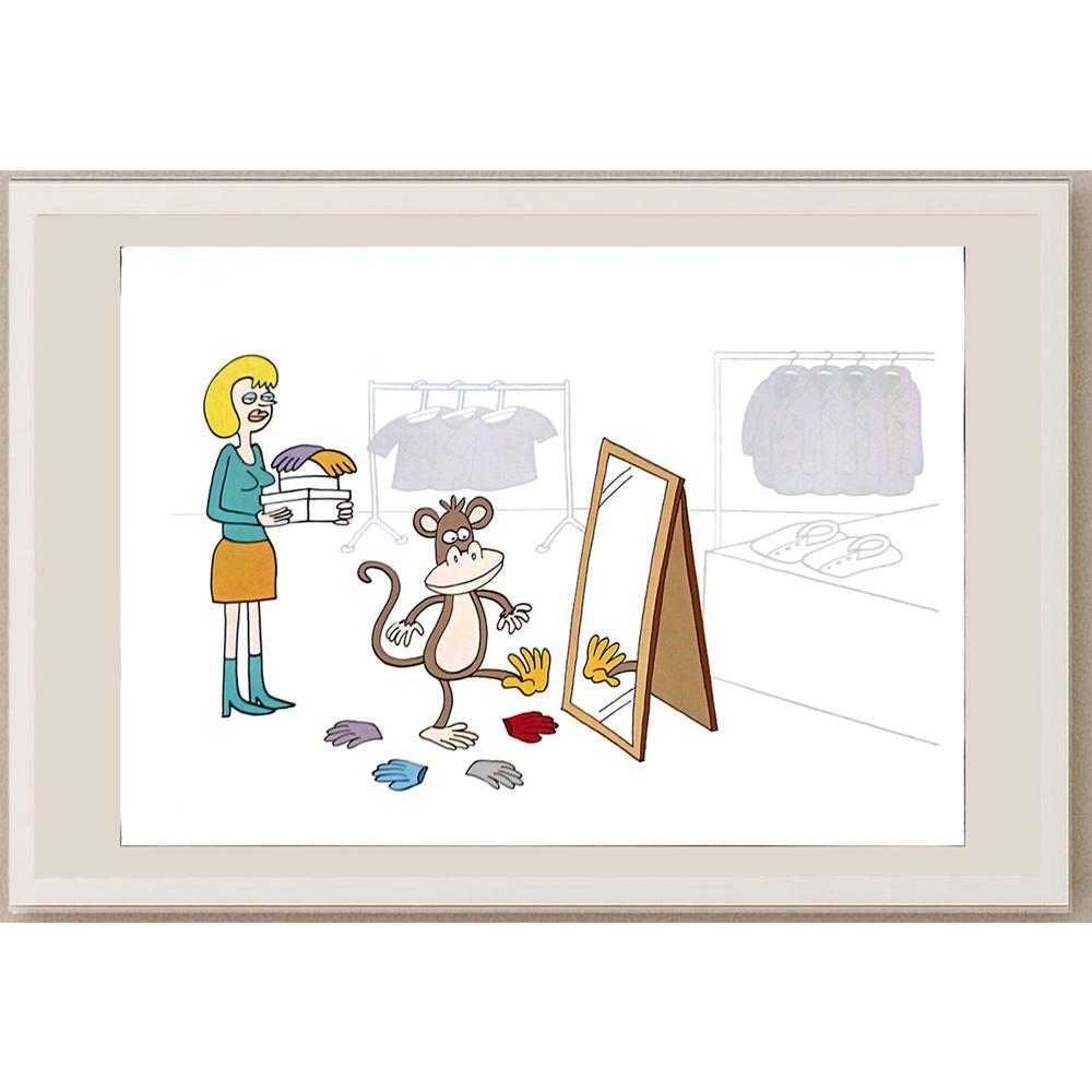 Dieter Bevers 29x21 Orijinal Karikatür BOD04597