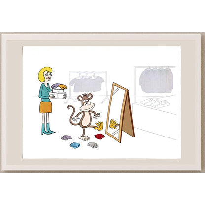 Dieter Bevers 29x21 Orijinal Karikatür BOD04597